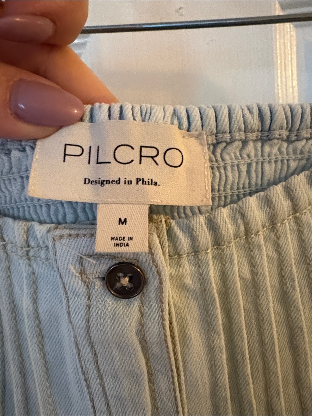 Pilcro NWT Pale Blue Button-Front Maxi Skirt - Picture 2 of 11